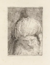 Türke von vorne gesehen, aus der Raccolta di Teste (Sammlung von Köpfen)