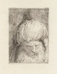 Türke von vorn gesehen, aus der Raccolta di Teste (Sammlung von Köpfen)