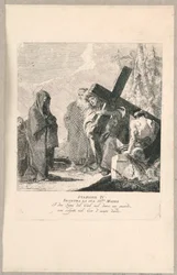 Via crucis - Station IV, Er trifft seine Mutter