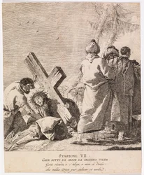 Via Crucis - Station VII. Jesus fällt zum zweiten Mal