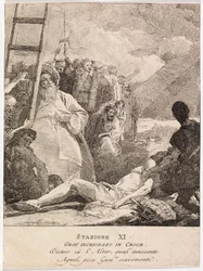 Via Crucis - Station XI. Jesus wird ans Kreuz genagelt