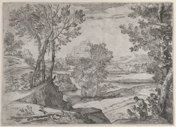 Eine Familie am Flussufer, 1643