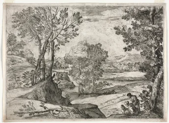 Landschaft mit einer Familie