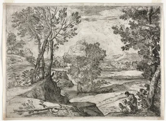 Landschaft mit einer Familie