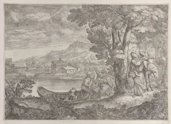 Landschaft mit der Flucht nach Ägypten