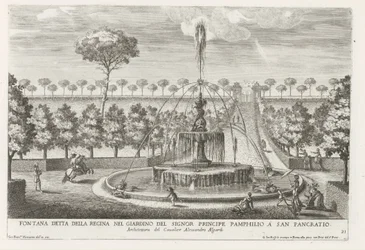 Brunnen in den Gärten der Villa Doria Pamphilj in Rom