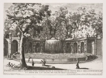 Die Brunnen von Rom (Le fontane di Roma), Buch IV, Platte 7: Brunnen der Tiburtinischen Sibylle (Fontana della Sibilla Tiburtina)