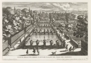 Fischteiche in den Gärten der Villa d