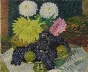 Dahlien und Trauben, 1908