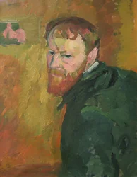 Selbstporträt von Giacometti, Giovanni (1868-1933). Öl auf Leinwand, ca. 1913, Dimension: 65x50. Kunsthaus Zürich