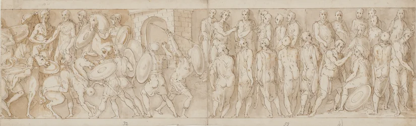 Moderne Restaurierung (XL); ein deutscher Häuptling kapituliert (XLI); ein Besuch im römischen Lager (Anfang von XLII)