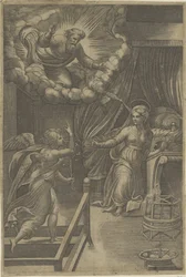 Verkündigung mit Gott dem Vater