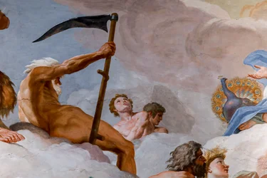 Saturn, Gott der Zeit. Detail aus „Der Rat der Götter“, 1624-1625