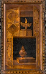 Lignaean-Kanonischer Chor, eingelegt von Giovanni Maria Platina 1484, oberer Stand