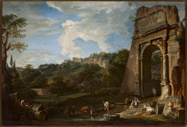Landschaft mit dem Titusbogen