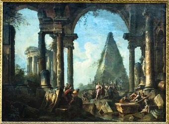 Alexander der Große vor dem Grab von Achilles