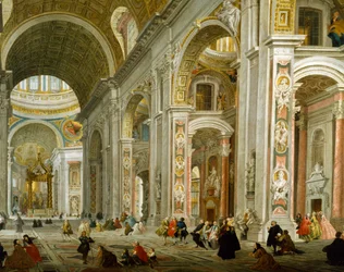 Innenansicht des Petersdoms