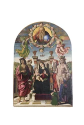 Madonna und Kind auf dem Thron mit Heiligen