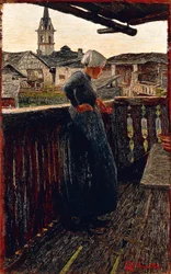 Auf dem Balkon