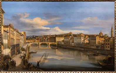 Blick auf den Arno von der Alla Carraia Brücke
