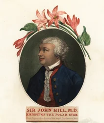 Porträt von Sir John Hill, Naturforscher und Botaniker