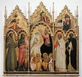 Krönung der Jungfrau mit Heiligen, ca. 1420