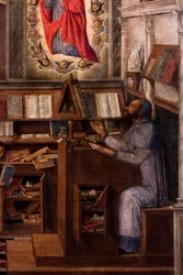 Der heilige Hieronymus erscheint dem heiligen Augustinus