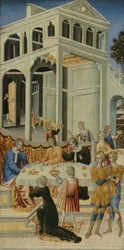 Salome bittet Herodes um den Kopf von Johannes dem Täufer