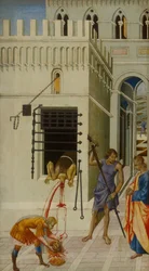 Die Enthauptung von Johannes dem Täufer, 1455-1460