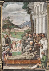 Der Tod des Heiligen Antonius, Schule des Heiligen