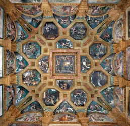 Ansicht des Gewölbes der Kammer von Amor und Psyche (Sala di Amore e Psiche)