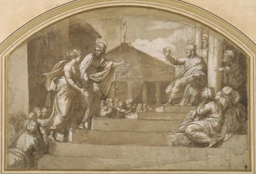 Martha bringt Maria Magdalena zu Christus
