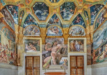 Zimmer der Psyche: Blick auf die Ostwand (Fresko)