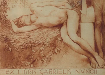 Ex Libris-Karte für Gabriel d