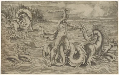 Herkules ringt mit Acheloos