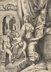 Die Heilige Familie und der kleine Johannes der Täufer (1531-76)