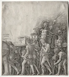 Die Triumphe Caesars: Die Kürassierträger, ca. 1498