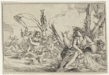 Wasser (Naiade mit Wasserkrug und Tritonen) (Die vier Elemente)