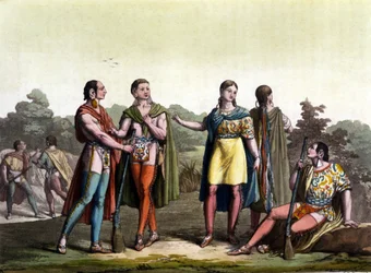 Les Indiens du Canada (les Acadians) in „Le costume ancien et moderne“