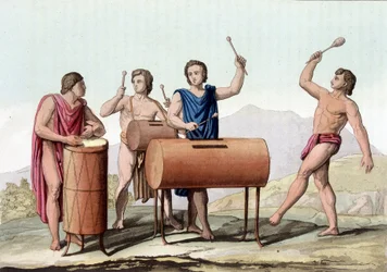 Musik der alten Mexikaner - in „Le Costume Ancien et Moderne“
