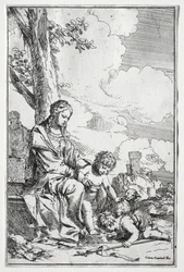 Heilige Familie mit dem kleinen Johannes