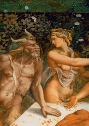 Nymphe und Satyr