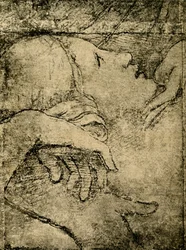 Venus, von Adonis geschmeichelt