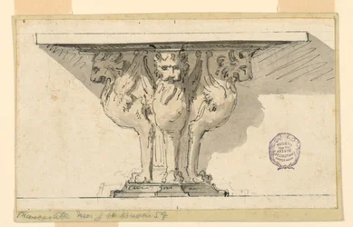 Entwurf für einen Konsolentisch