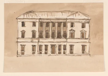 Aufriss eines Stadthauses