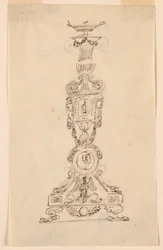 Entwurf für einen Kandelaber