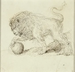Löwe mit Ball