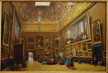 Der Salon Carré im Louvre Museum