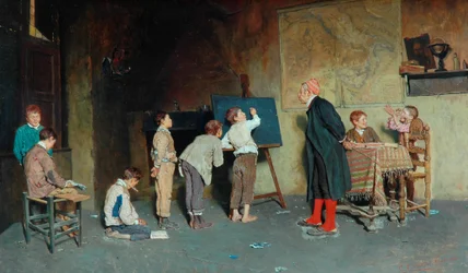 Eine italienische Dorfschule, 1888