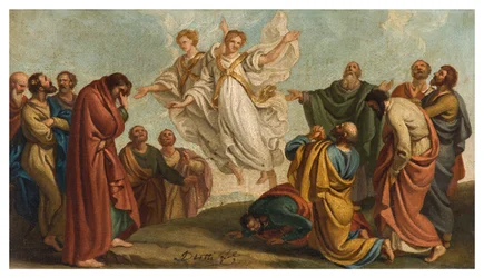 Giuseppe Diotti, Skizze, Erscheinung der Engel zu den Aposteln nach der Himmelfahrt